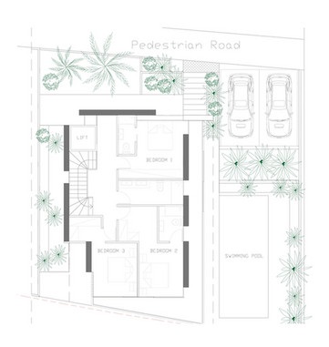 Floorplan for 4-bedroom Villa, Ayia Thekla, Famagusta, Cyprus