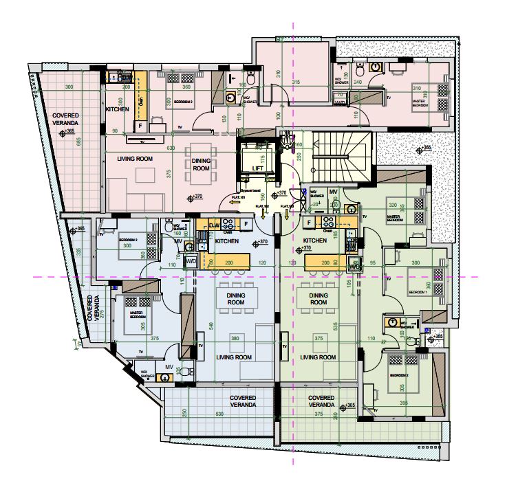 Floorplan for 3-bedroom Apartment, Larnaka Town, Larnaka, Cyprus