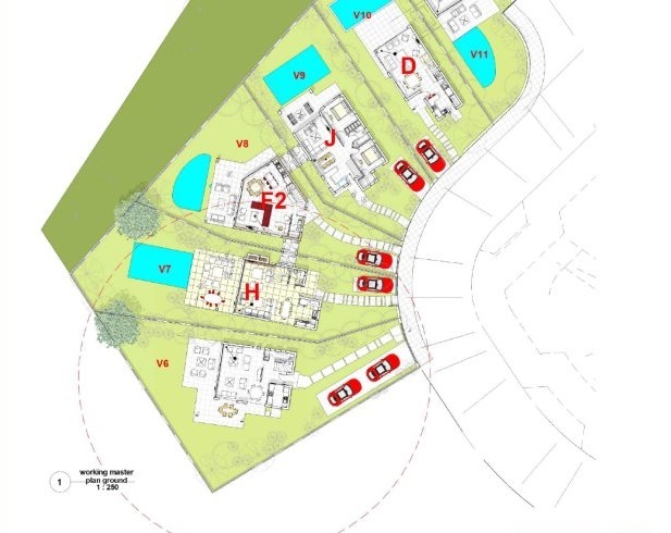 Floorplan for 3-bedroom Villa, Coral Bay, Paphos, Cyprus