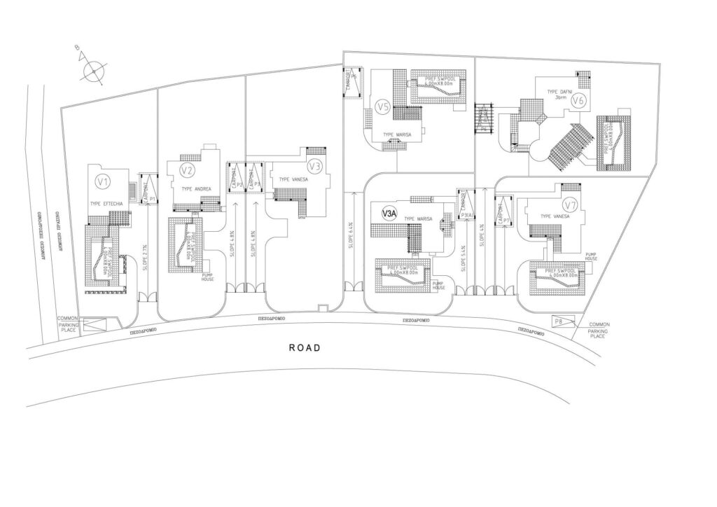 Floorplan for 4-bedroom Villa, Kouklia, Paphos, Cyprus