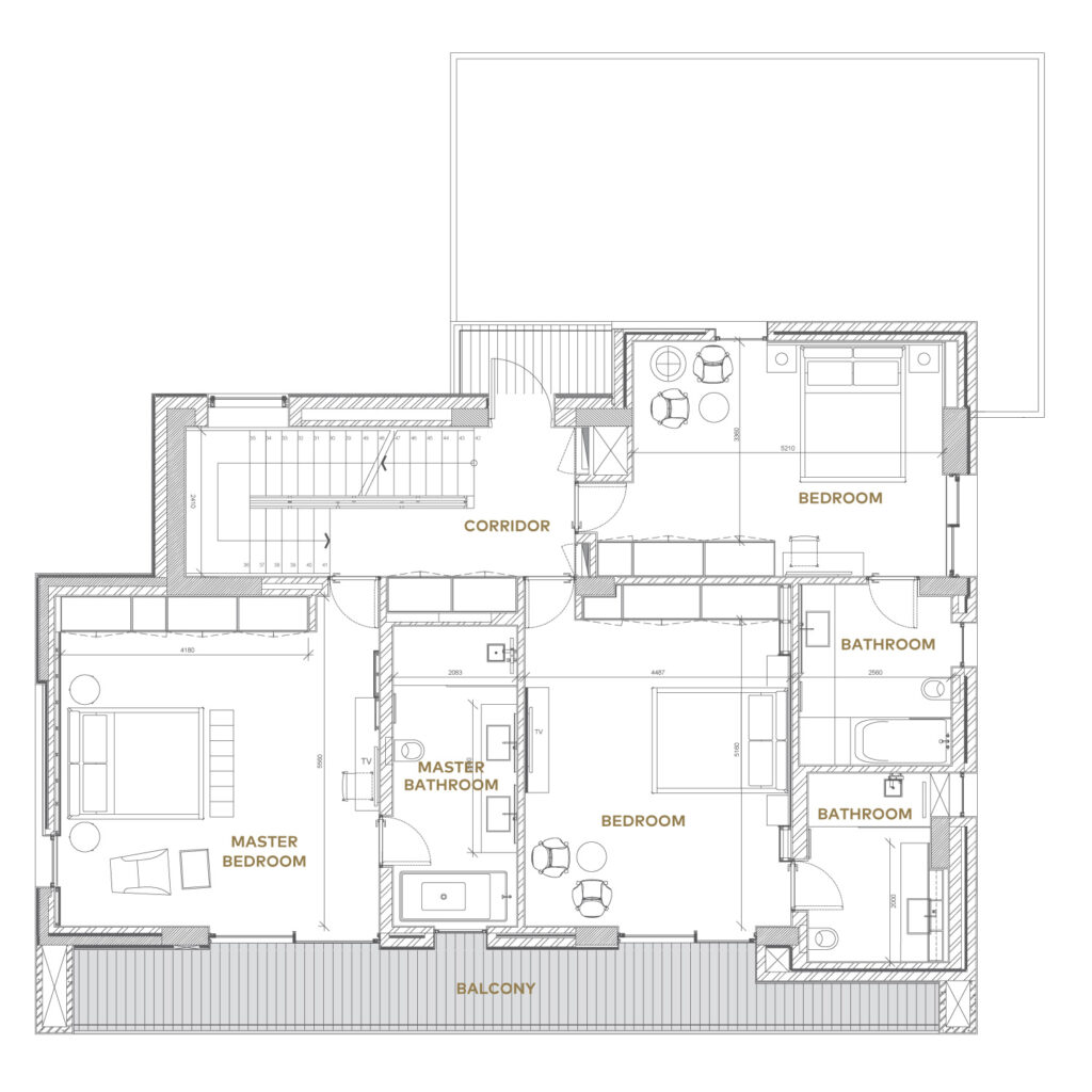 Floorplan for 3-bedroom Villa, Ayia Napa, Famagusta, Cyprus