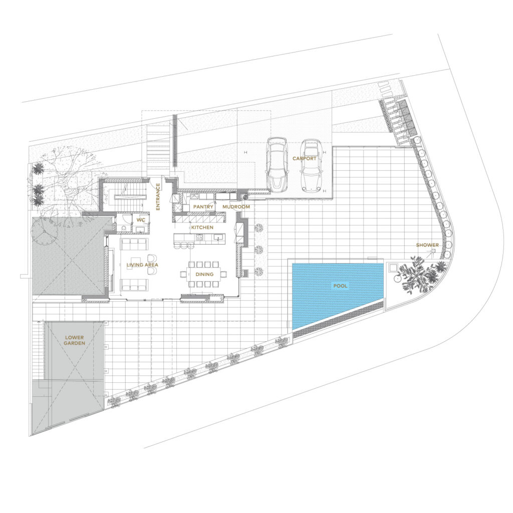 Floorplan for 4-bedroom Villa, Ayia Napa, Famagusta, Cyprus