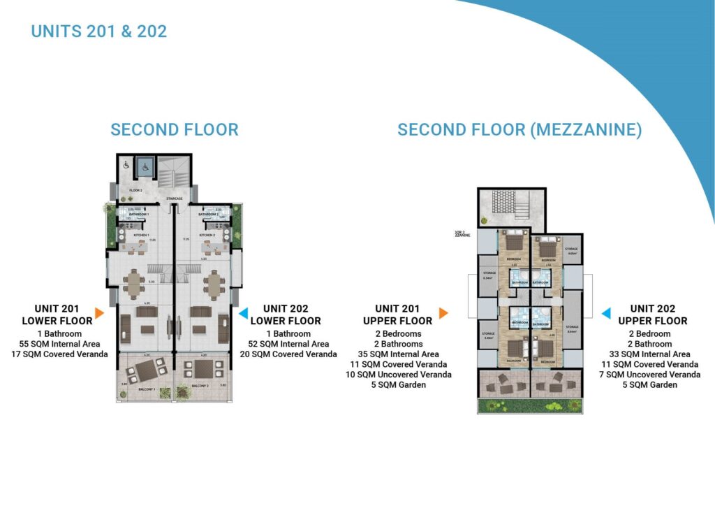 Floorplan for 2-bedroom Apartment, Voula, Athens, Greece