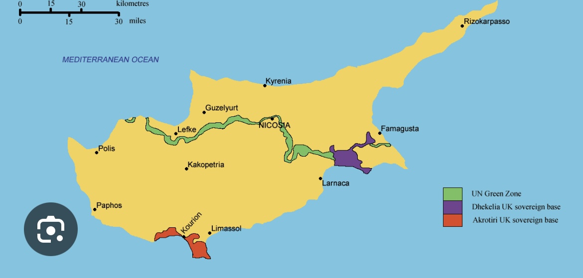 Map of Cyprus