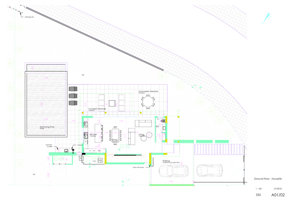 Floorplan for 5-bedroom Villa, Ayia Thekla, Famagusta, Cyprus