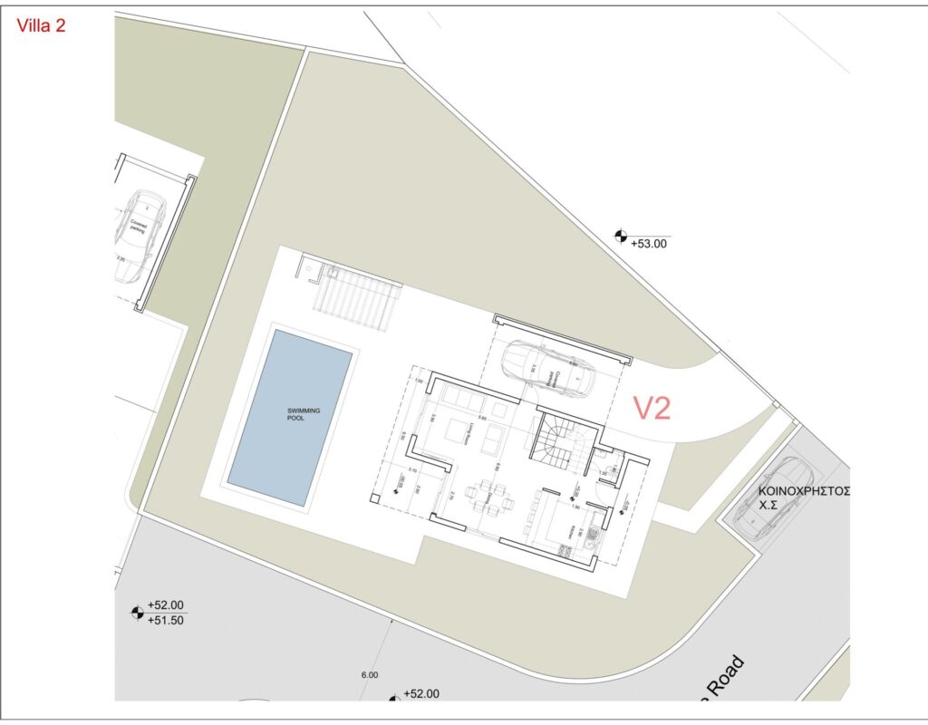 Floorplan for 3-bedroom Villa, Peyia, Paphos, Cyprus