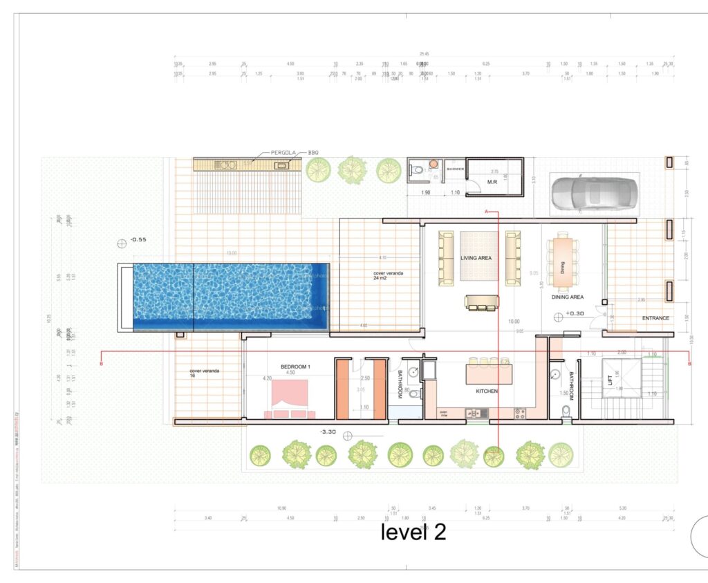 Floorplan for 4-bedroom Villa, City Centre, Paphos, Cyprus