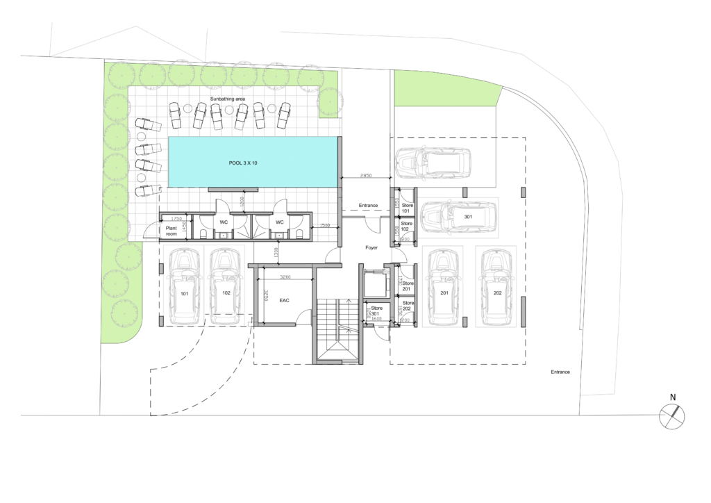 Floorplan for 3-bedroom Penthouse, City Centre, Paphos, Cyprus