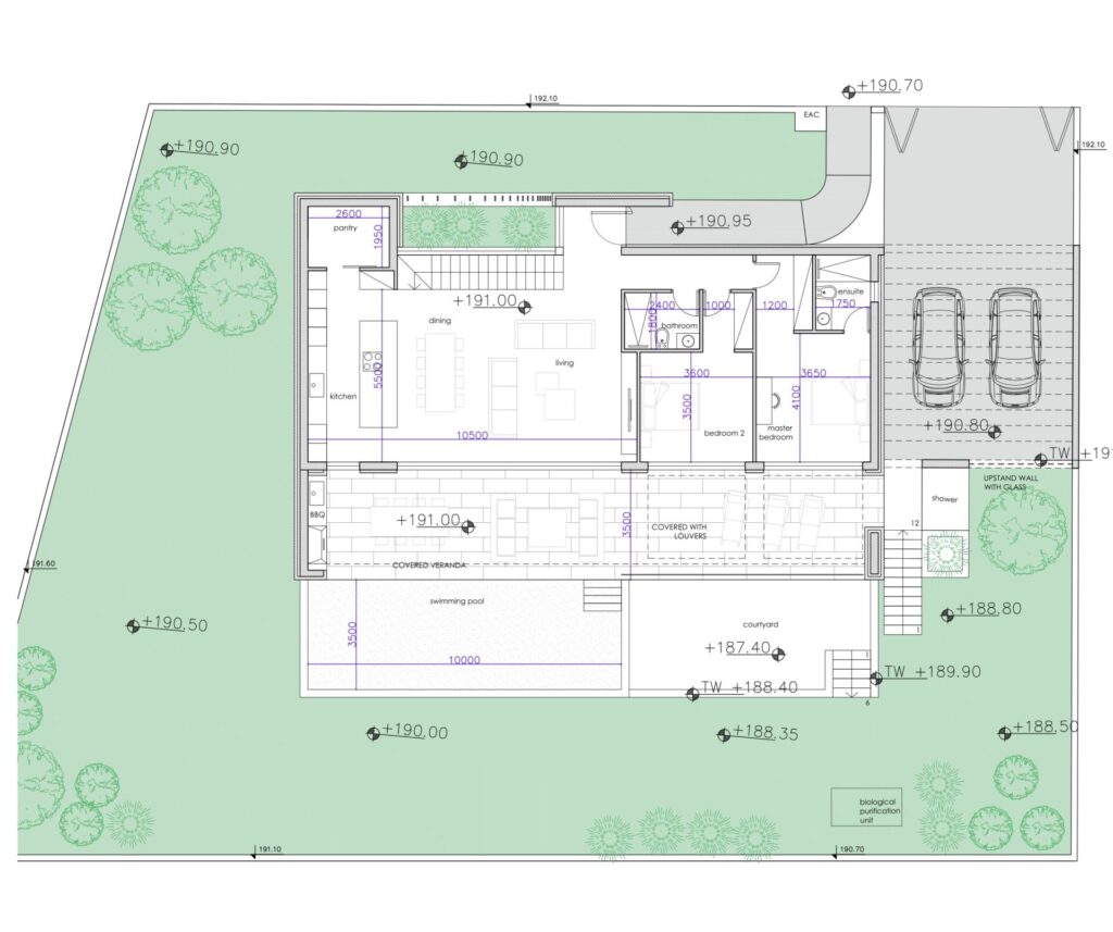Floorplan for 4-bedroom Villa, Peyia, Paphos, Cyprus