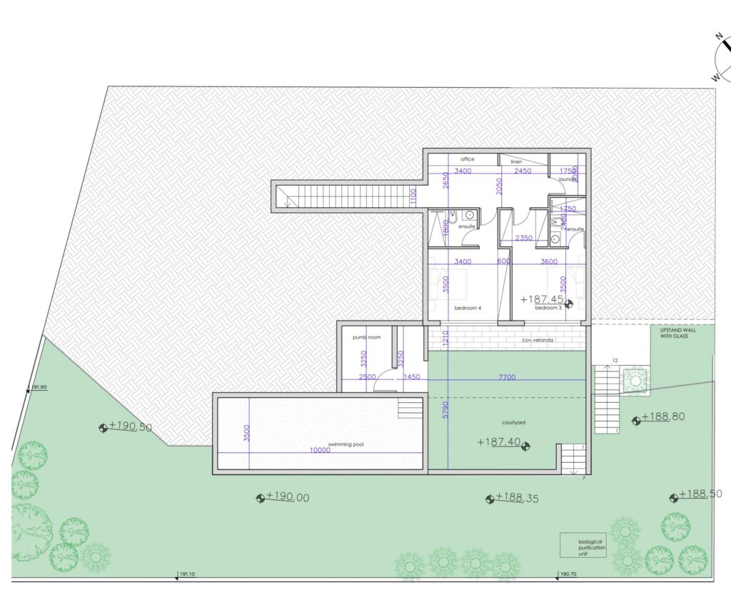 Floorplan for 4-bedroom Villa, Peyia, Paphos, Cyprus