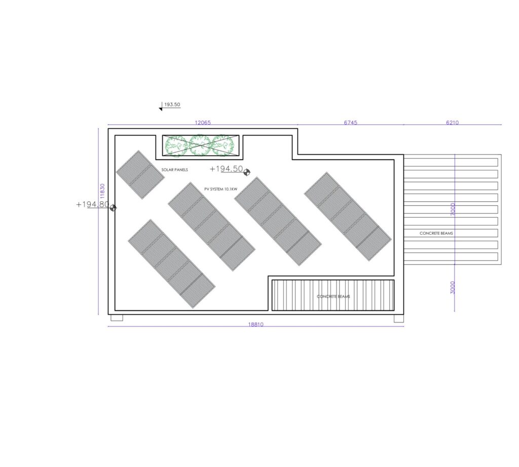 Floorplan for 4-bedroom Villa, Peyia, Paphos, Cyprus