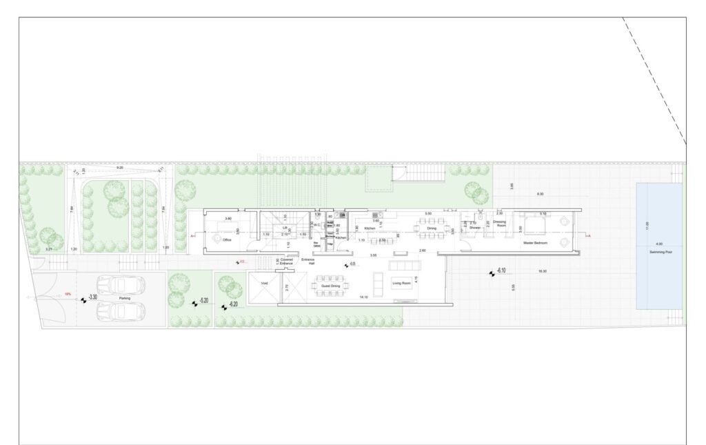 Floorplan for 4-bedroom Villa, Peyia, Paphos, Cyprus