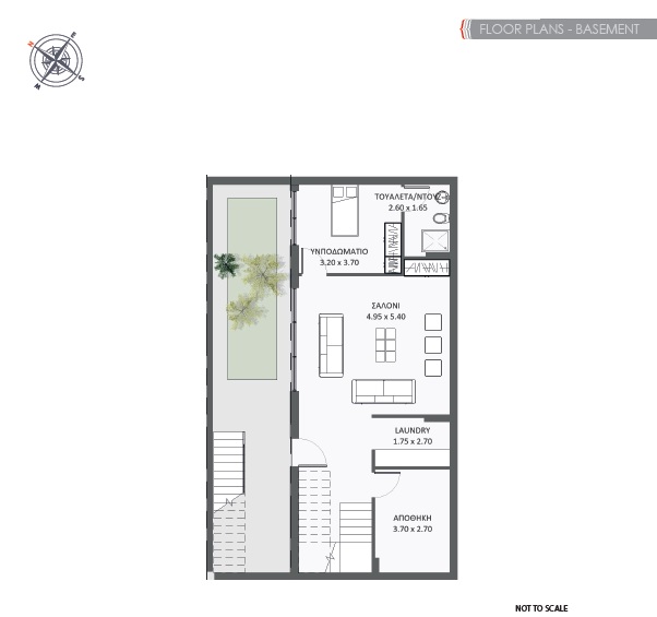 Floorplan for 4-bedroom Villa, Agios Athanasios, Limassol, Cyprus
