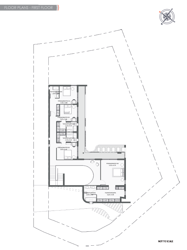 Floorplan for 4-bedroom Villa, Agios Athanasios, Limassol, Cyprus