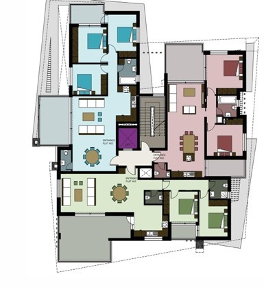 Floorplan for 3-bedroom Apartment, Germasogeia, Limassol, Cyprus