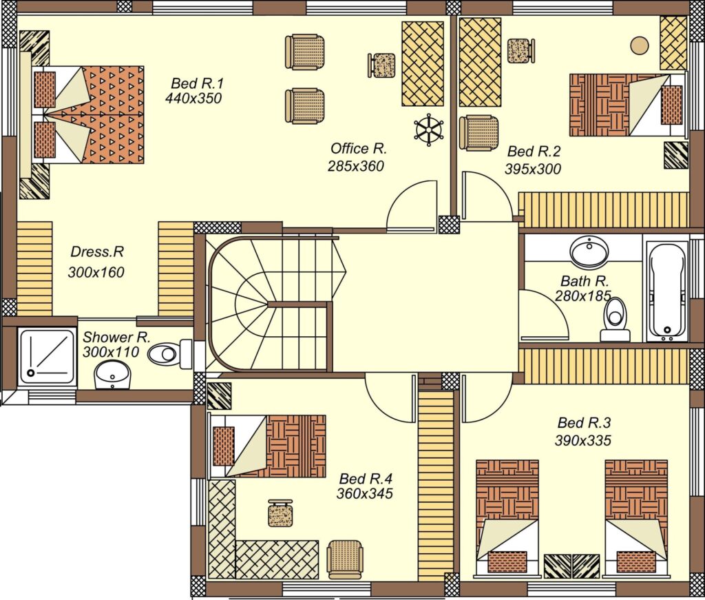 Floorplan for 5-bedroom Villa, Athalassa, Nicosia, Cyprus