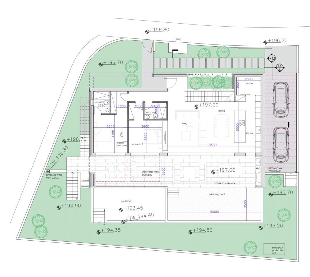 Floorplan for 4-bedroom Villa, Peyia, Paphos, Cyprus