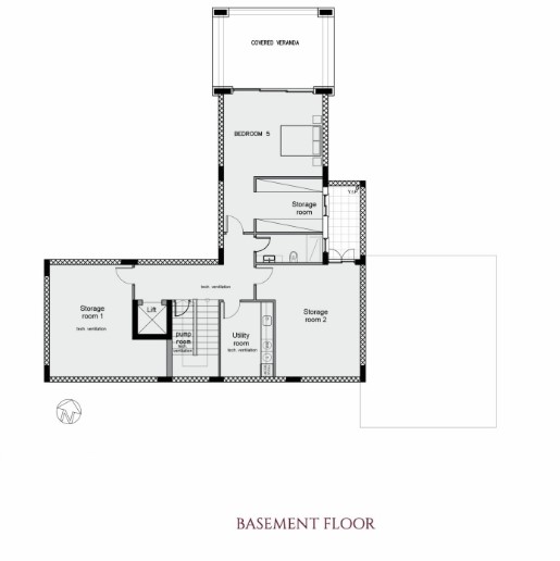 Floorplan for 5-bedroom Villa, Kouklia, Paphos, Cyprus