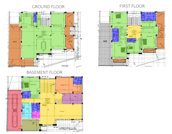 Floorplan for 5-bedroom Villa, Zygi, Larnaka, Cyprus
