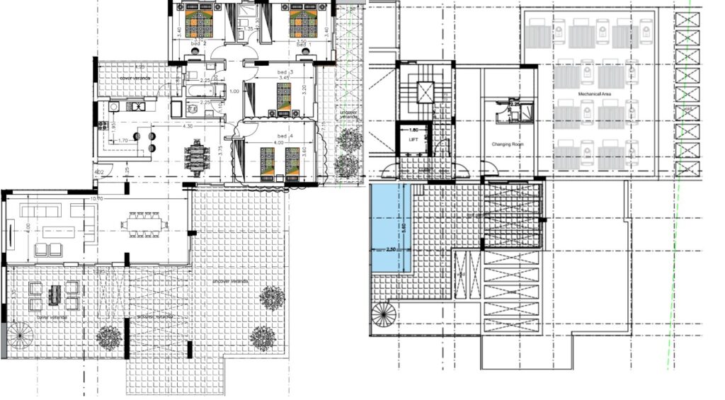 Floorplan for 4-bedroom Penthouse, Agios Athanasios, Limassol, Cyprus