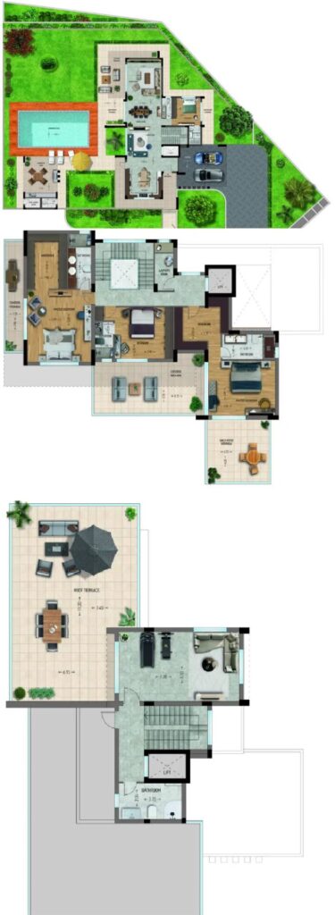 Floorplan for 4-bedroom Villa, Ayios Tychonas, Limassol, Cyprus