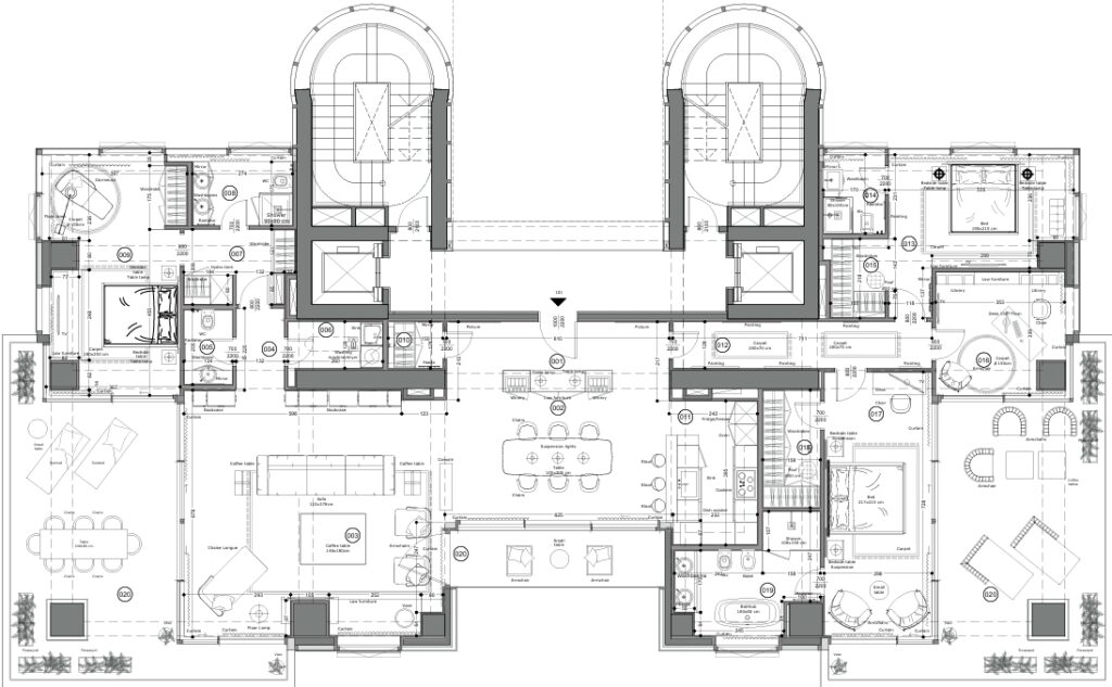 Floorplan for 4-bedroom Apartment, Ayios Tychonas, Limassol, Cyprus