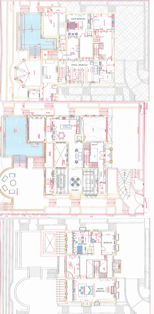 Floorplan for 5-bedroom Villa, Pyrgos, Limassol, Cyprus