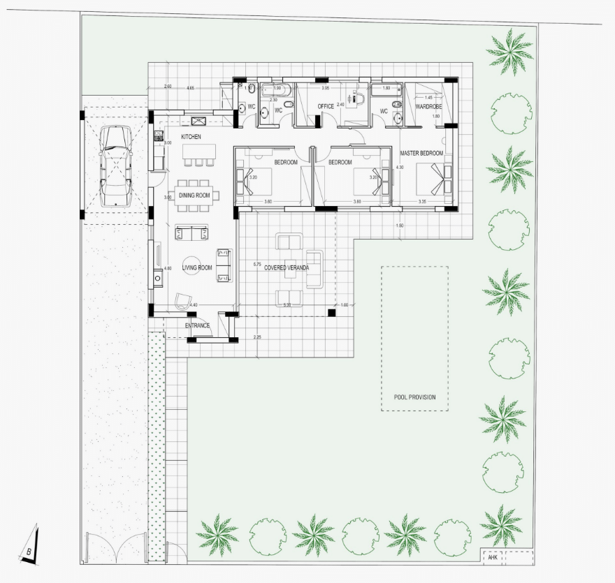 Floorplan for 4-bedroom Villa, Souni, Limassol, Cyprus