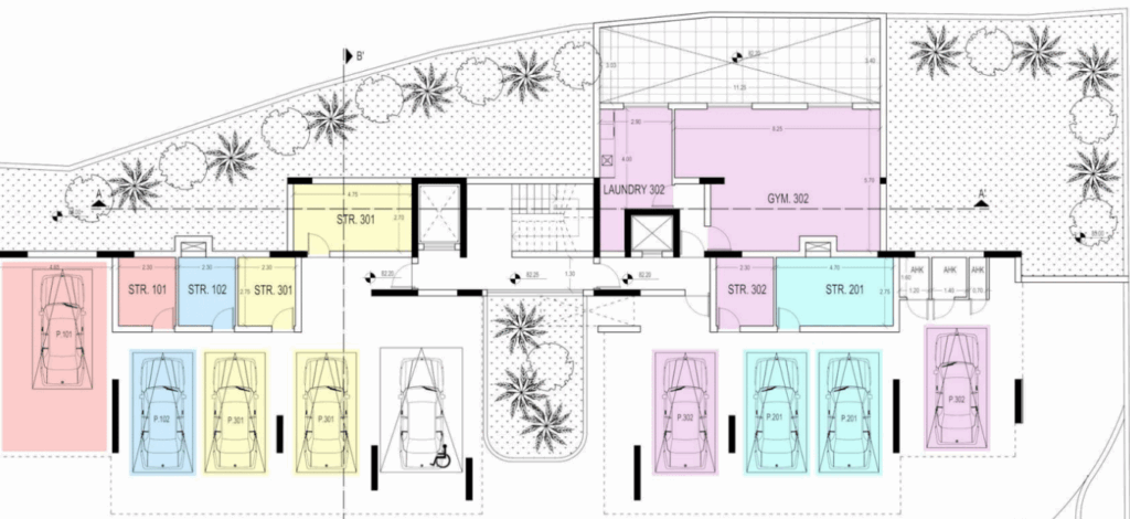 Floorplan for 3-bedroom Apartment, Agios Tychonas, Limassol, Cyprus