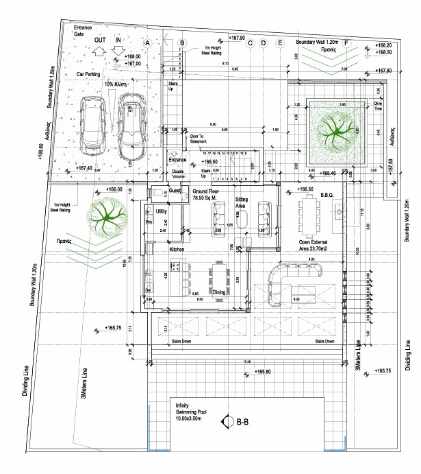 Floorplan for 4-bedroom Detached villa, Peyia, Paphos, Cyprus