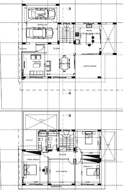 Floorplan for 3-bedroom Villa, Souni-Zanakia, Limassol, Cyprus
