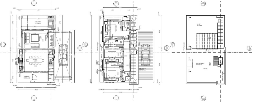 Floorplan for 3-bedroom Detached Villa, Pernera, Famagusta, Cyprus