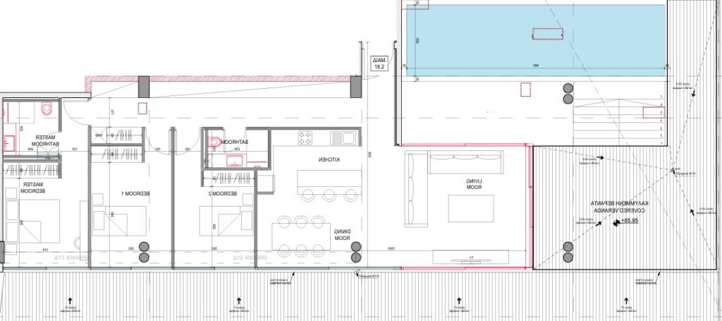 Floorplan for 3-bedroom Penthouse, Larnaka Town, Larnaka, Cyprus