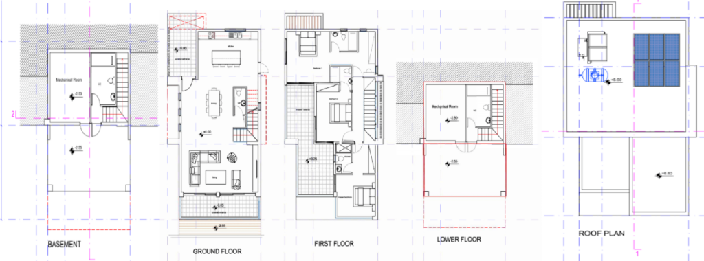 Floorplan for 3-bedroom Villa, Tala, Paphos, Cyprus