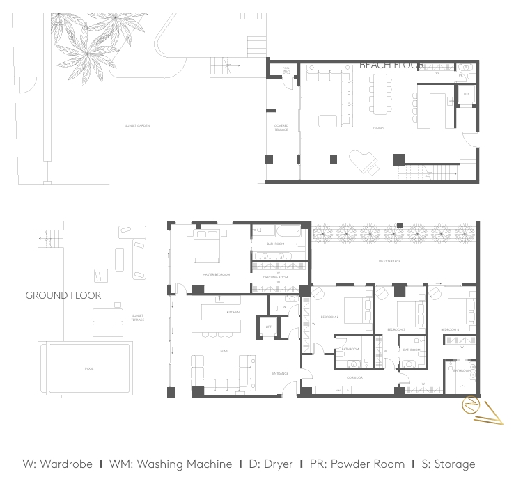 Floorplan for 4-bedroom Duplex, Limassol Town Centre, Limassol, Cyprus